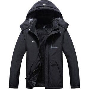 Women's Black Waterproof Ski Jacket Winter Warm Outdoor Snowboard Jacket